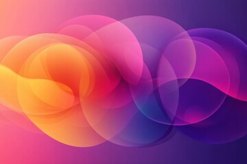 Poster - A colorful, abstract background with a purple and orange swirl