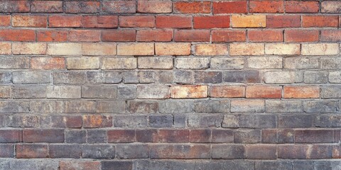 Poster - Classic brick wall texture showcasing unique patterns and colors, perfect for adding depth and character to any design project. The brick wall texture brings a timeless appeal to your creations.