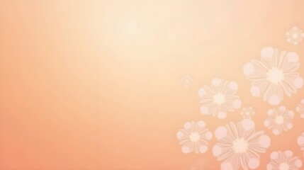 Wall Mural - Beautiful Spring Floral Background in Peach Shade