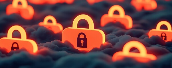 Poster - Securing digital assets unlocking data protection strategies virtual environment infographic viewpoint cybersecurity concept