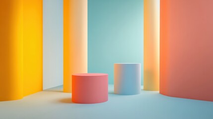 Poster - abstract background, minimalist style, clean aesthetic, sharp focus