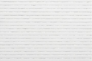 Poster - Abstract white Brick Wall Texture.