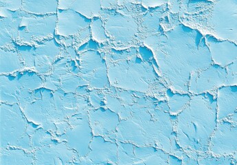 Poster - Smooth and Textured Blue Surface with Cracks and Fissures Representing a Unique Background for Design Projects and Artistic Creations