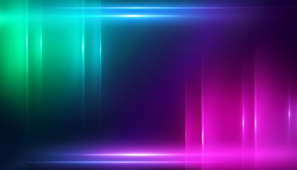 Poster - Dark blue green purple magenta fuchsia abstract background. color gradient. Line, stripe. Light bright spot. Colorful background with space for design.