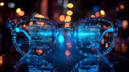 Poster - exploring augmented reality through holographic love letters in a vibrant urban setting