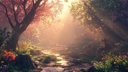 Poster - frame, artistic design, dynamic lighting, ultra-realistic
