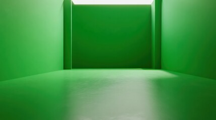 Poster - green screen, minimalist style, clean aesthetic, sharp focus