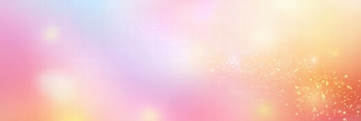 Poster - Glittering Gradient Background with Soft Colors and Bright Bokeh Effect for Design Projects and Creative Uses