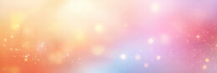 Poster - Soft Glittering Gradient Background for Creative Projects and Designs, Featuring Warm Colors and Sparkling Lights for Stunning Visual Effects