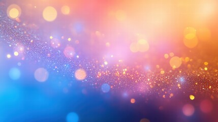 Poster - glittering gradient background with colorful bokeh effects for creative designs and projects in vibr