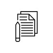 © Upnowgraphic Studio - Literature writing outline icons, minimalist vector illustration ,simple transparent graphic element .Isolated on white background