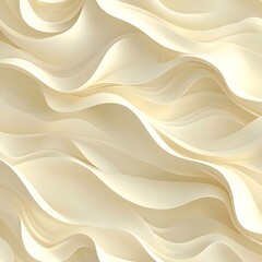 Poster - A soft and elegant abstract background featuring flowing waves of cream and ivory tones, creating a serene and sophisticated atmosphere.