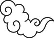 © zunisa - cloud outline chinese new year ornamental celebration vector