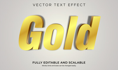 Wall Mural - Gold editable text effect trending style modern