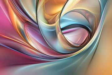 Aufkleber - This image features a dynamic swirl of colors blending seamlessly in a mesmerizing abstract pattern with smooth and flowing lines creating a captivating visual effect.
