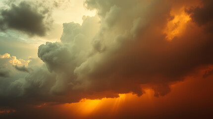 Wall Mural - sun in the clouds