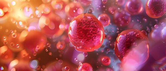 Wall Mural - High-resolution 3d illustration of embryonic stem cells in advanced cellular therapy for biomedical research and regenerative medicine