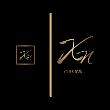 Luxury stylish XN letter vector logo design. Typography Stylish logo design.

