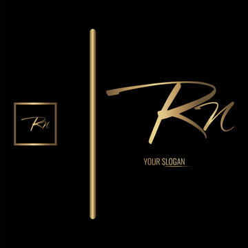 Luxury stylish RN letter vector logo design. Typography Stylish logo design.
