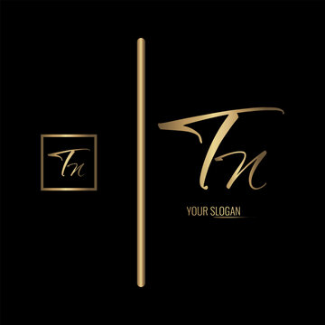 Luxury stylish TN letter vector logo design. Typography Stylish logo design.
