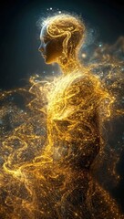 Wall Mural - visualizing the soul's connection to the universe
