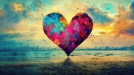 Wall Mural - the impact of social media in promoting love and peace.