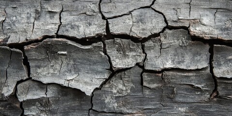 Poster - Weathered and cracked wooden surface creates an old shabby background, perfect for highlighting certain points. This aged wooden surface adds depth and character to any design.