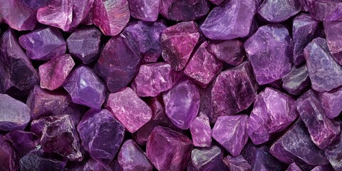 Aufkleber - A stunning background filled with an array of purple stones creates a vibrant and eye catching display. This background of purple stones offers a unique and colorful visual appeal.
