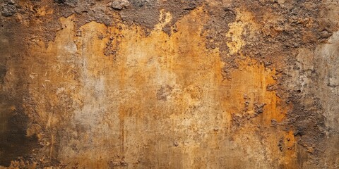 Leinwandbilder - Textured grunge vintage brown cement wall showcases a unique background ideal for various creative projects. The brown cement wall texture adds a rustic element to any design.