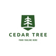 © fahmi - Cedar pine tree logo nature organic environment icon symbol illustration