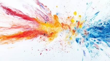 Aufkleber - Vivid explosion of colors representing creativity and energy.