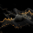 © Ussadang - create a dark background, elements representing trading on the stock exchange participate in the background design