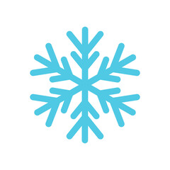 Wall Mural - snowflake winter icon on transparent background. png illustration.
