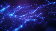 © Drap - Abstract 3D Network Background, Blue Glowing Nodes