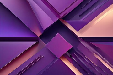 Poster - Trendy Modern Background with Asymmetric Patterns and Rich Purple Gradient
