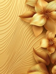 Wall Mural - Golden autumn background, Poster design, realistic, HD, copy space 