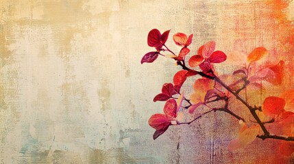 Aufkleber - Artistic composition of abstract floral patterns against a minimalist white background, creative shot, Artistic style