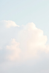 Aufkleber - Soft, smooth white clouds in a pale pastel sky provide an ideal abstract background for artistic expression and inspiration._00001_