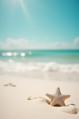 Poster - Photographers often use selective focus on summer and holiday background ideas that feature landscapes and beaches with white sand._00003_