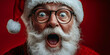 © Siasart Studio - Santa's Shocking Surprise: Festive Beard, Wide Eyes, Red Hat