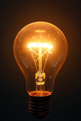 Poster - Let business creativity shine with a simple yet powerful idea sparked by the iconic light bulb inspiration symbol._00002_