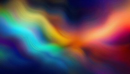 Wall Mural - a stunning 3d render of an abstract multicolor spectrum