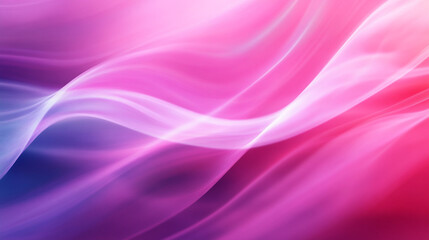 Poster - Colorful abstract waves of light blending in soft gradations. 
