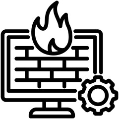 Sticker - Firewall Icon