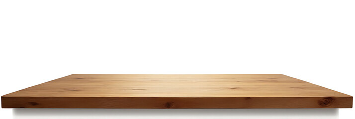 Aufkleber - A real wood table top with natural texture is showcased on a clean white background for design purposes and product displays._00001_