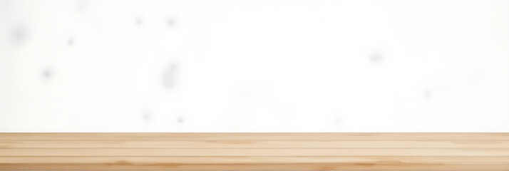 Aufkleber - A minimalist wood tabletop is placed on a white abstract background for montage product display and key visuals creation._00001_