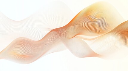 Poster - Abstract flowing waves in soft colors, conveying a sense of movement and tranquility.