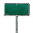© yendisupiandi - Green street sign isolated white background