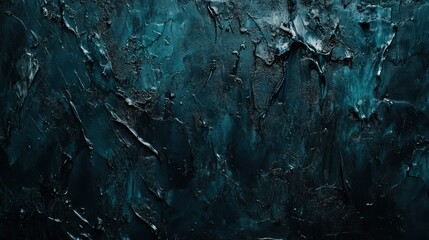 Poster - Abstract textured background in dark teal tones, suitable for design and artistic purposes.