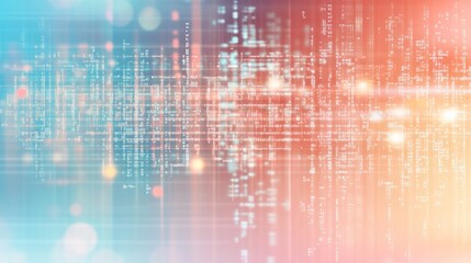 Poster - Abstract Digital Data Stream, Flowing Code, Technology Background